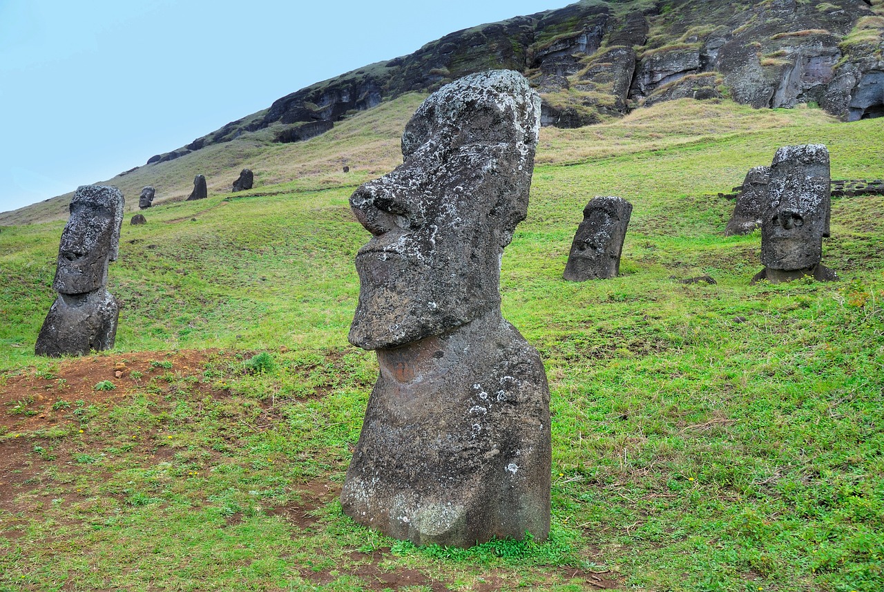 chili, easter island, moai