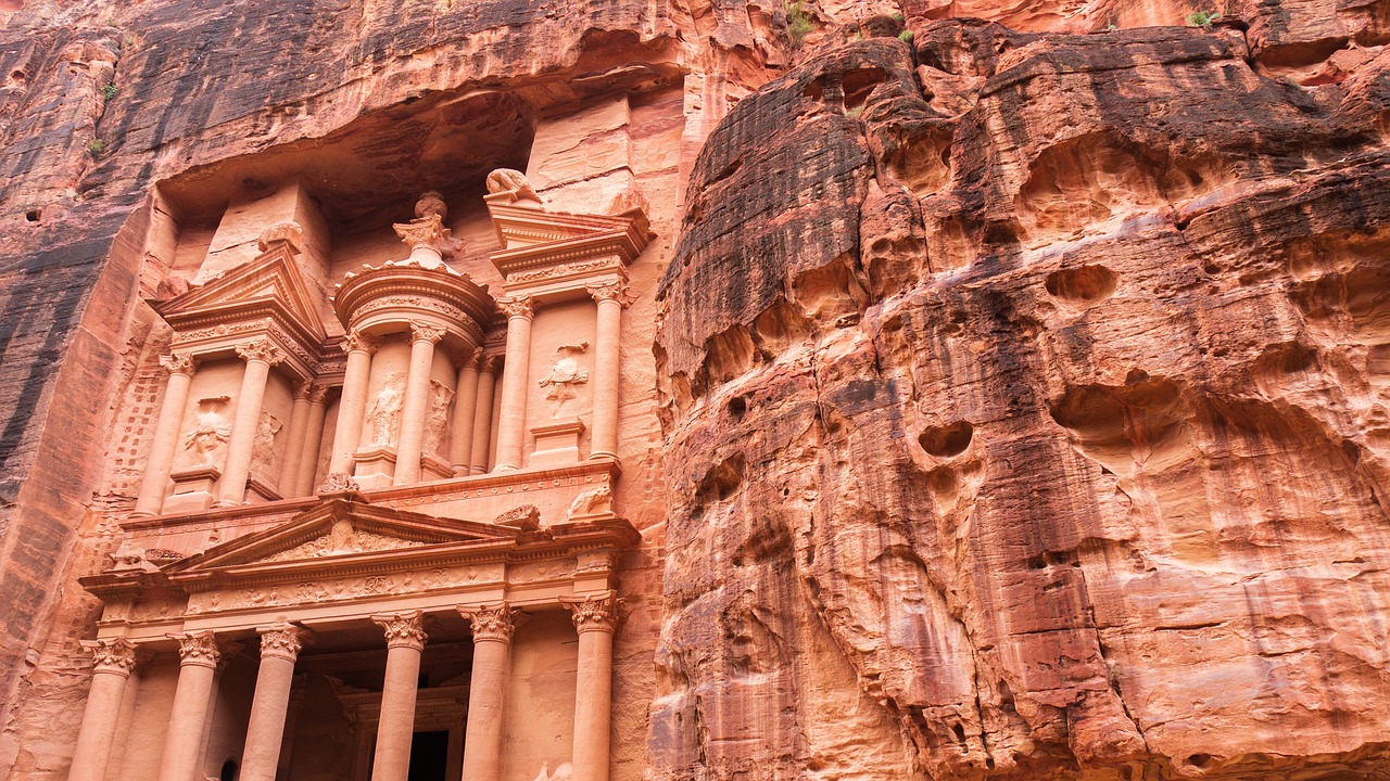 petra, jordan, monument