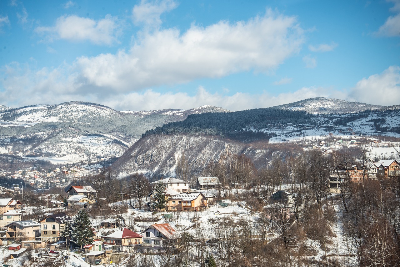 sarajevo, city, winter