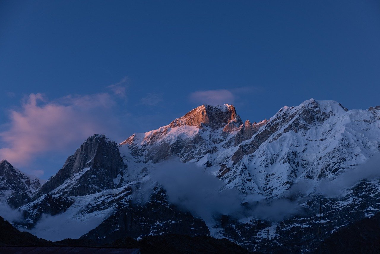 alpine, mountain, peak