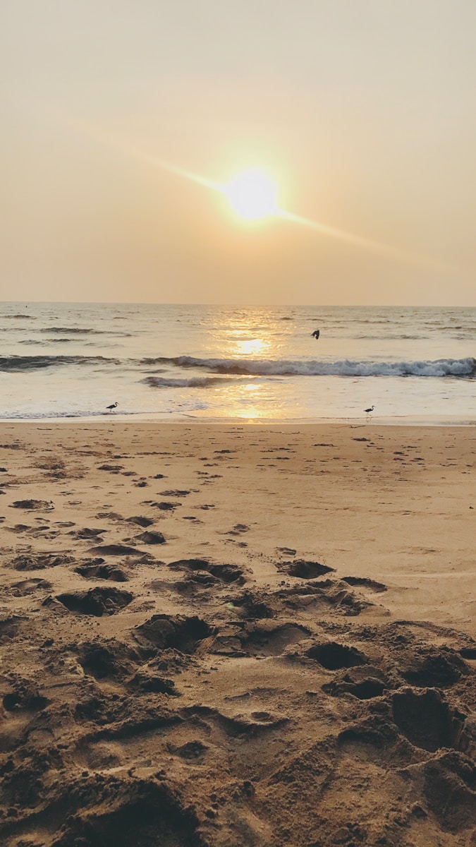 sun view on beach